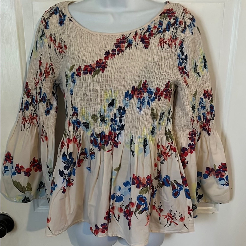 Floral Smocked Women's Top